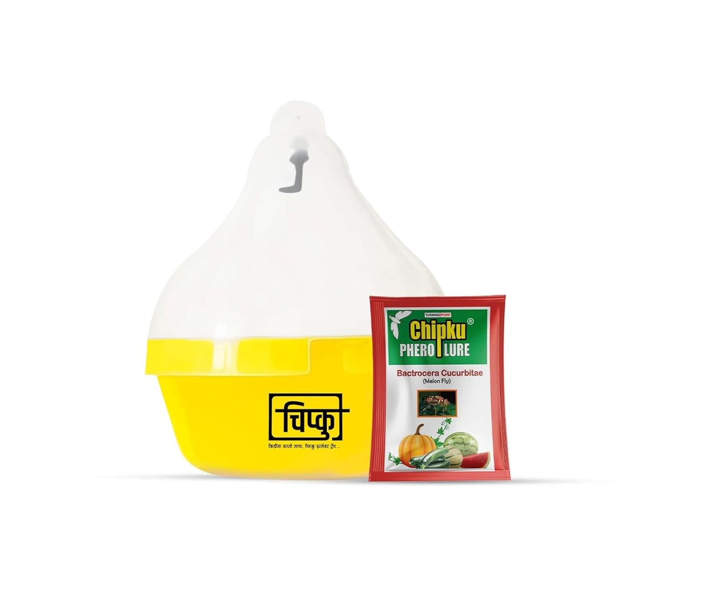 Chipku- Melon Fly bactocera cucurbitae MacPhill/Maxplus pheromone Trap Pack of 10, Brown