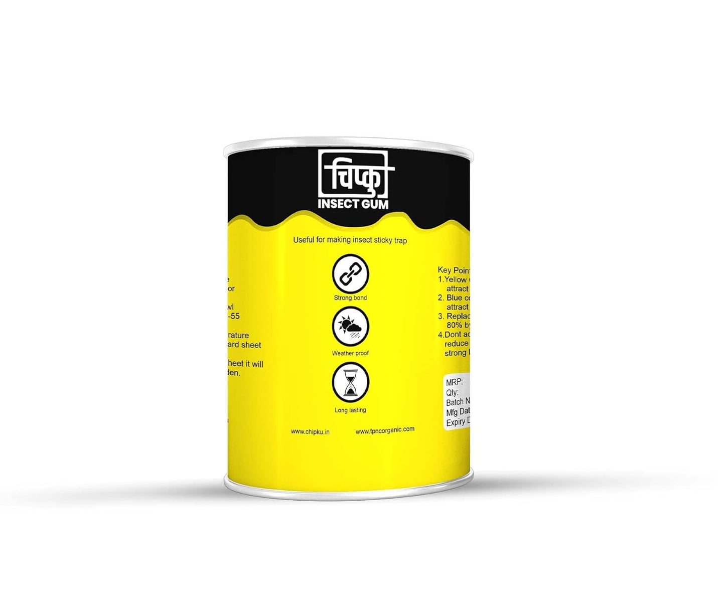 Chipku - Tree coating insect gum insect glue for tree coating with wrapping roll Tree banding sticky gum combo (pack of 1 kg with 1 roll)