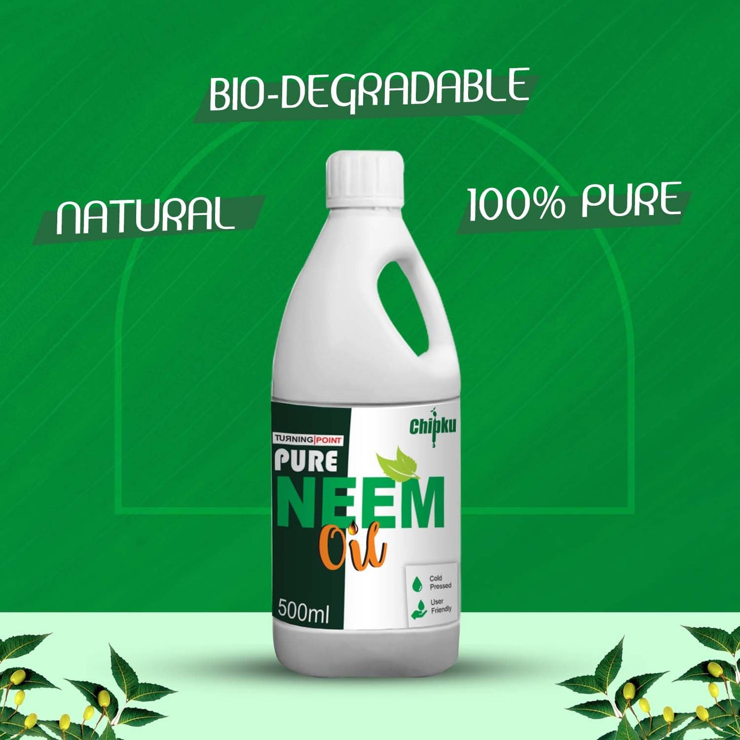 Chipku Cold pressed pure neem seed oil - 500 ml