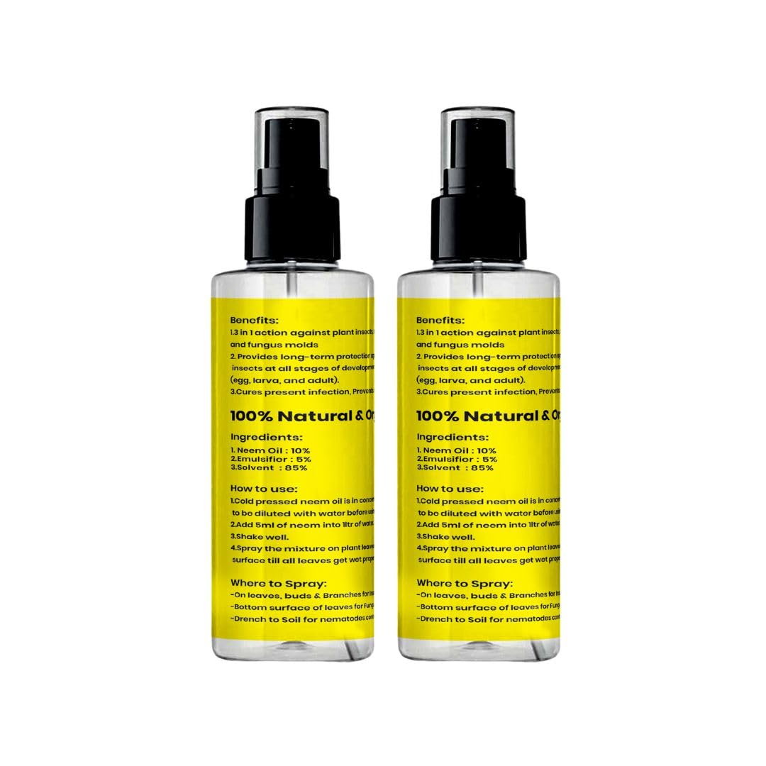 B Natural Herbal Pureneem Spray 100ml | Assured Results for Mealy Bugs 100 ml pack of 2