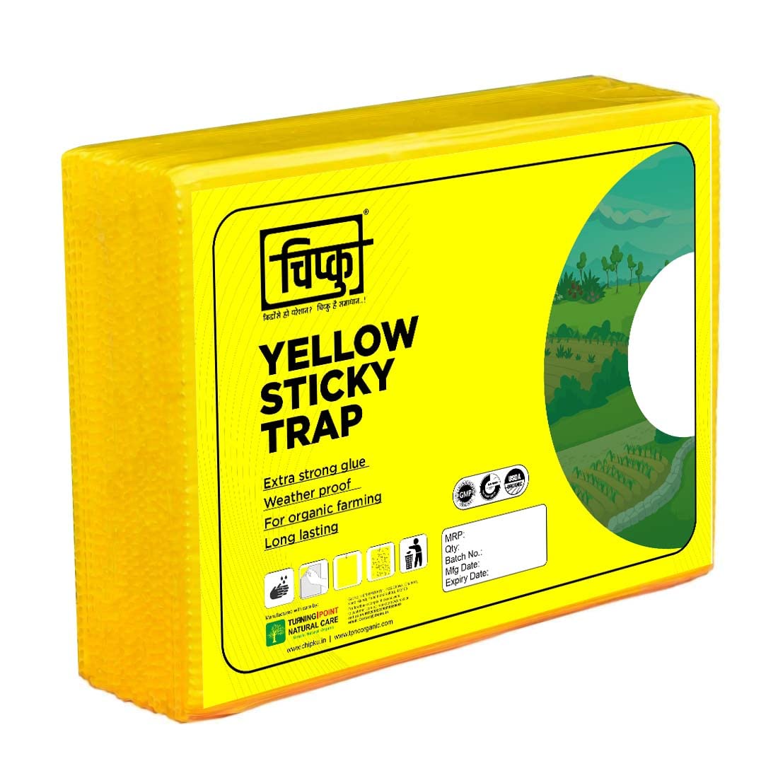 Chipku Yellow Sticky Insect Trap for Outdoor and Garden Pack of 25 Traps