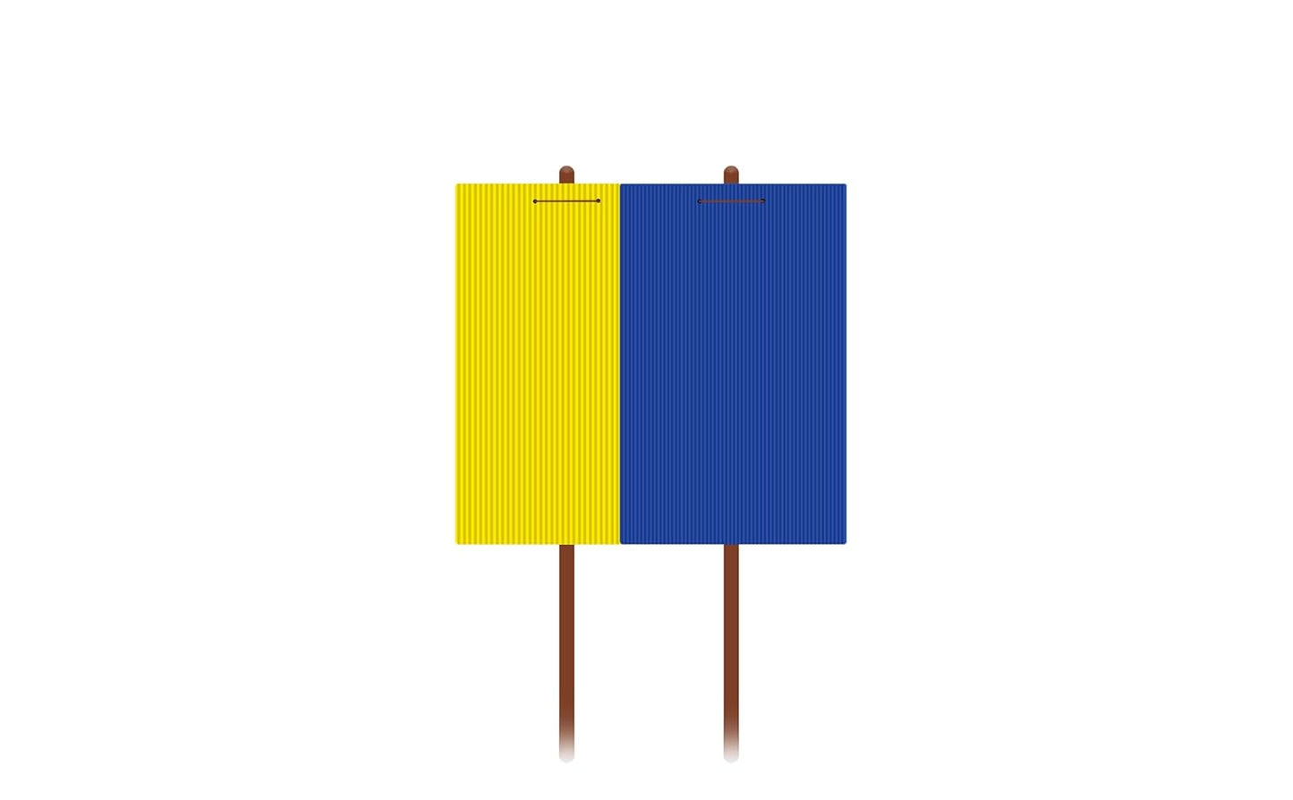 Chipku Yellow+Blue Fly Catcher for Farming Gardening Sticky Trap - 50 sheet