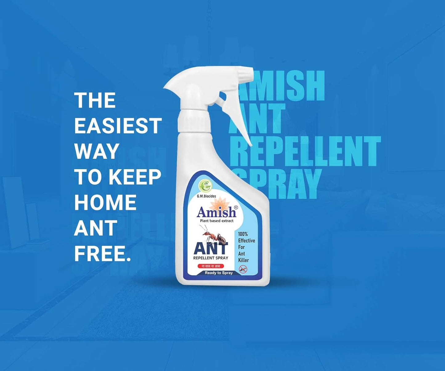 Amish A Eco-Friendly Ant Repellent Spray for Home - pack of 2