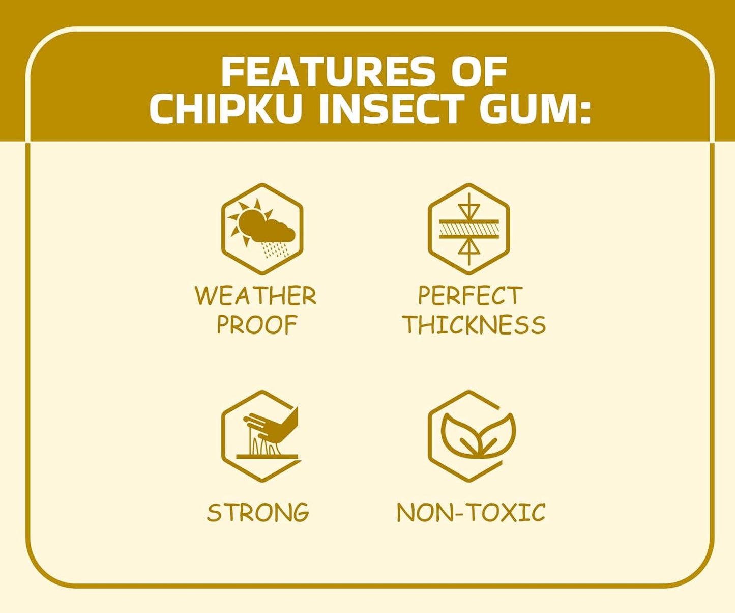 Chipku - Tree coating insect gum insect glue for tree coating with wrapping roll Tree banding sticky gum combo (pack of 1 kg with 1 roll)