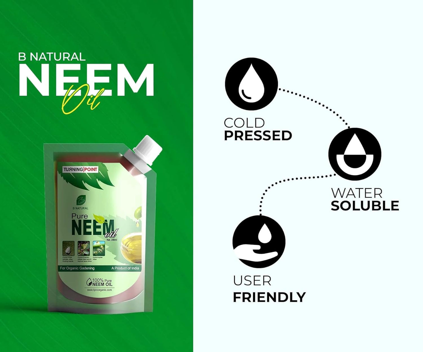 Chipku - B Natural Organic Cold Pressed,Pure Neem Oil - 200 ml