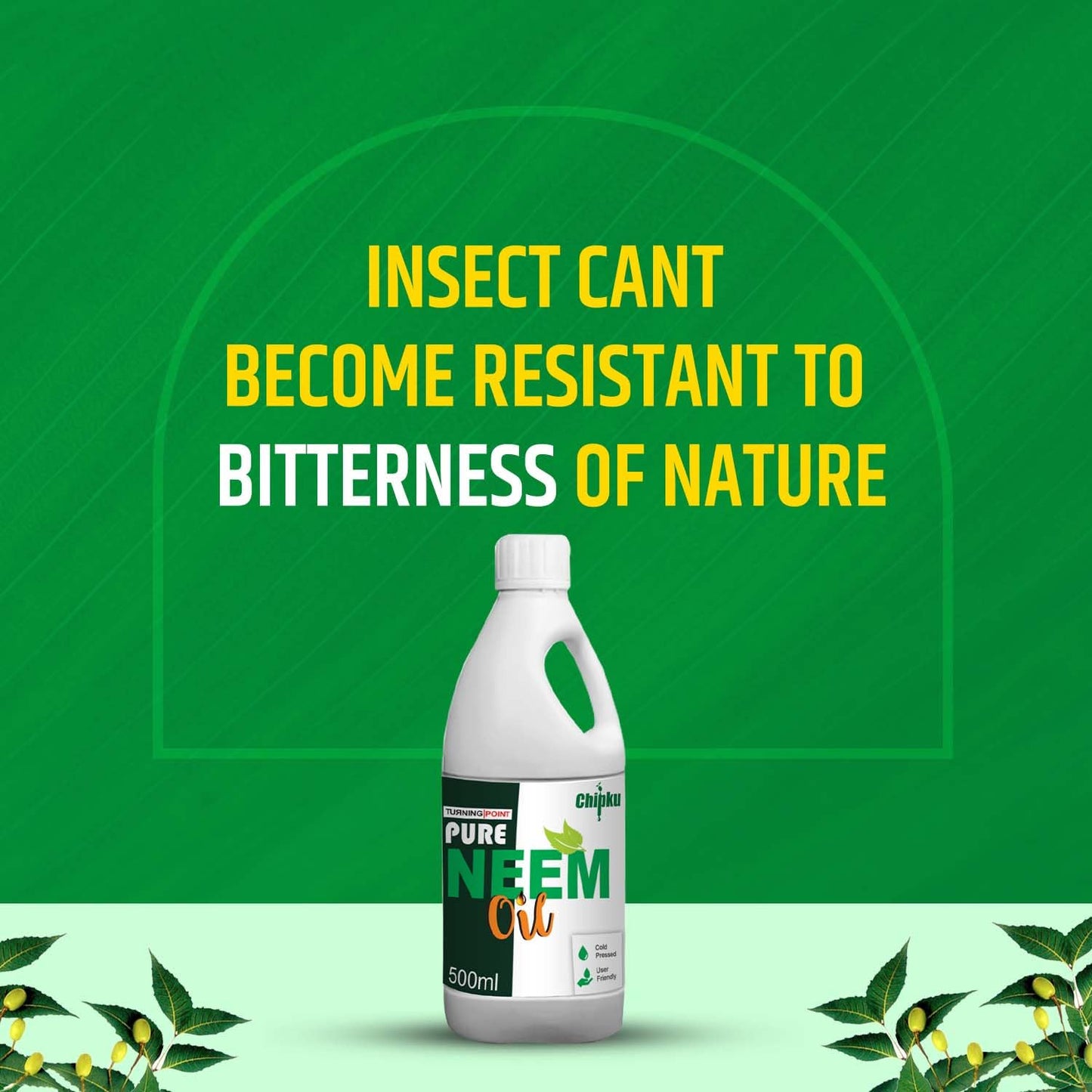 Chipku Cold pressed pure neem seed oil - 500 ml