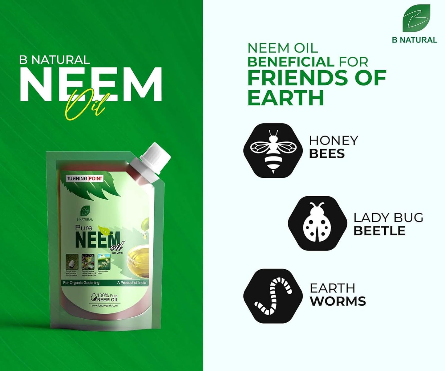 Chipku - B Natural Organic Cold Pressed,Pure Neem Oil - 200 ml
