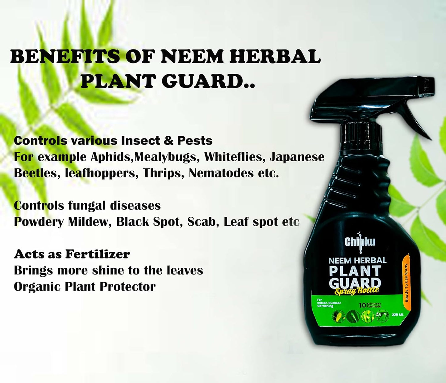 Chipku Pure neem oil Ready to Use - 440 ml