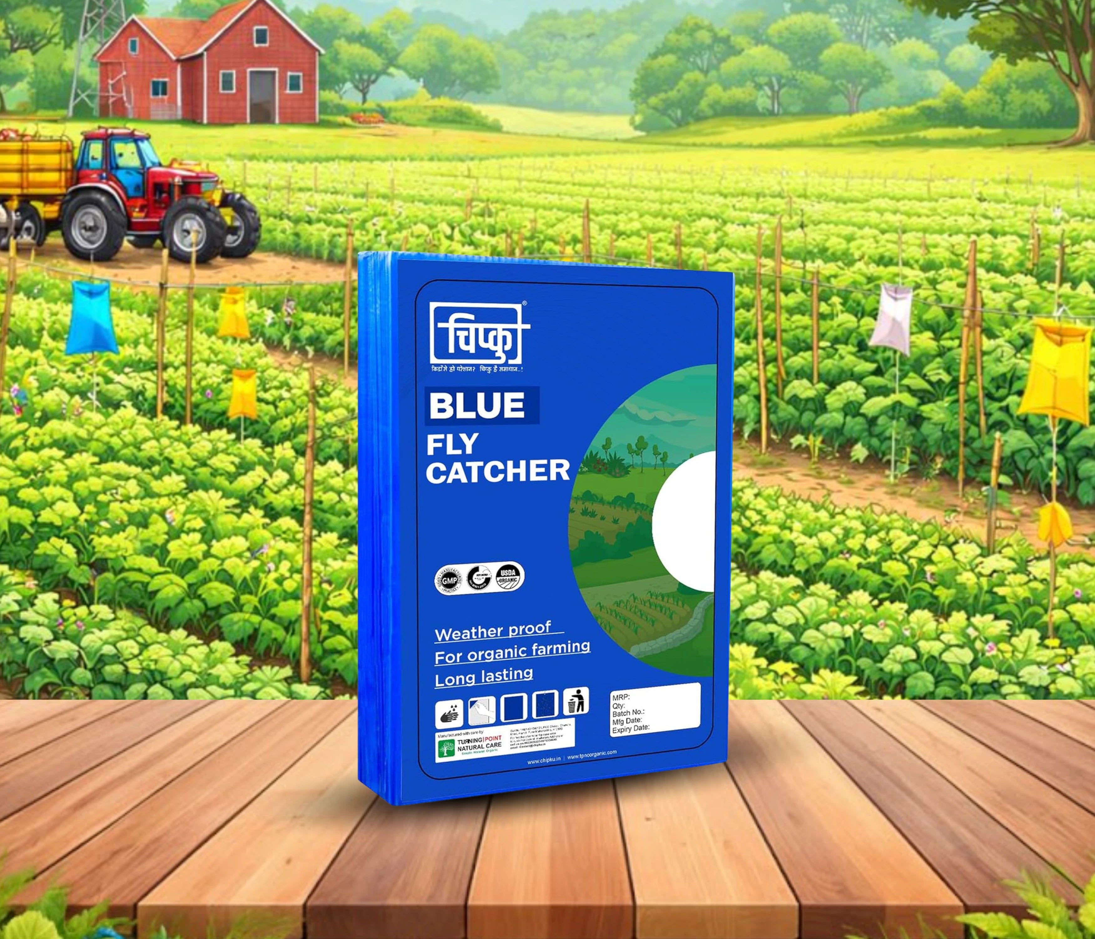 Chipku A4 Yellow & Blue Sticky Trap for Insects