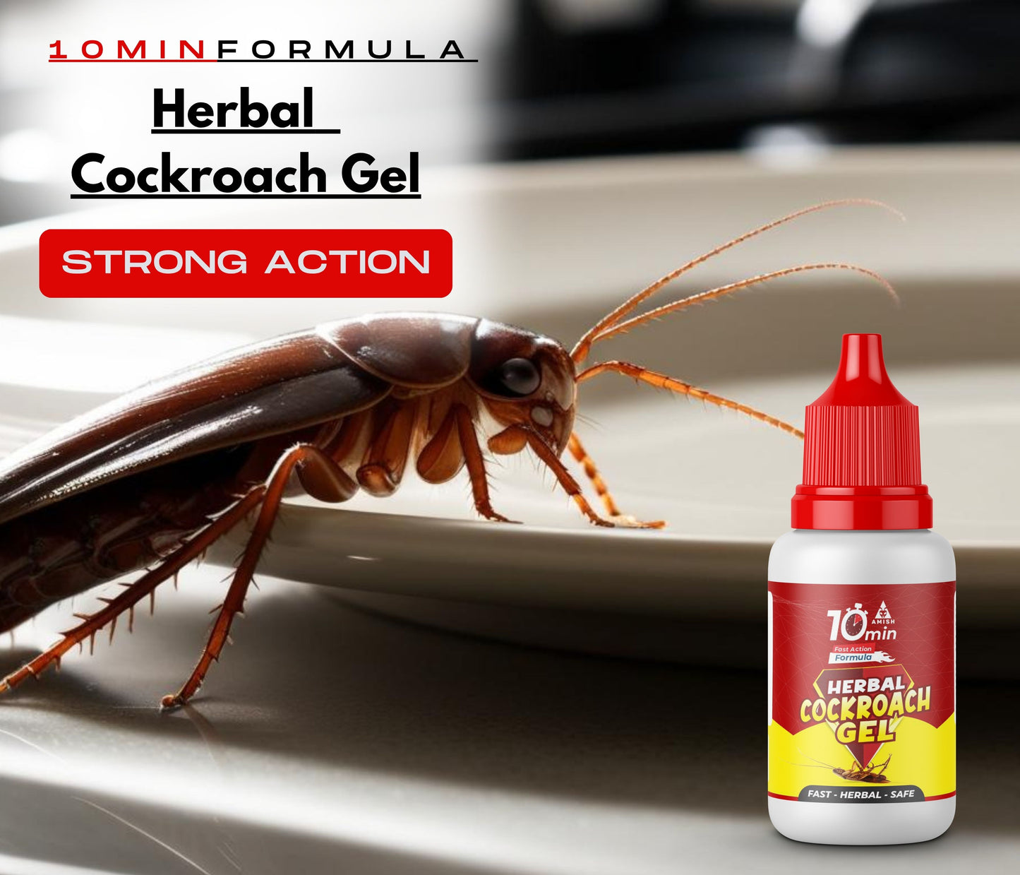 Amish C Eco Friendly Cockroach Bait gel 30g combo pack for Home