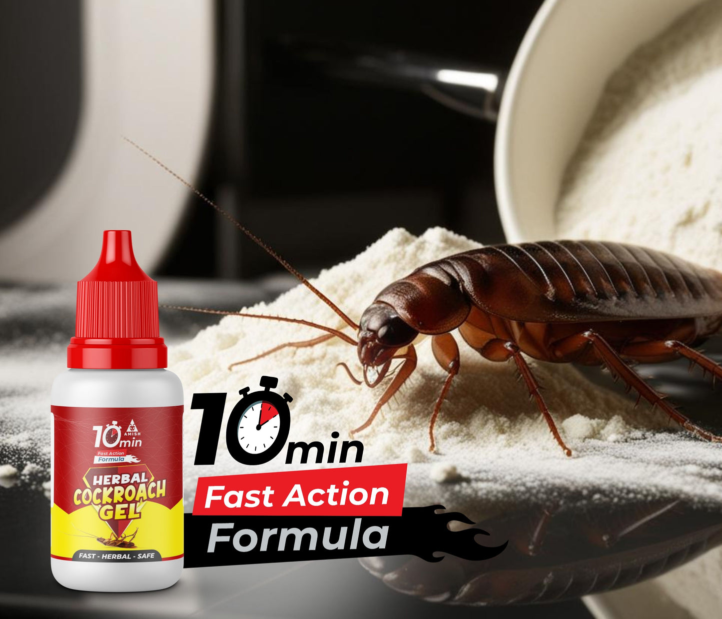 Amish C Eco Friendly Cockroach Bait gel 30g combo pack for Home