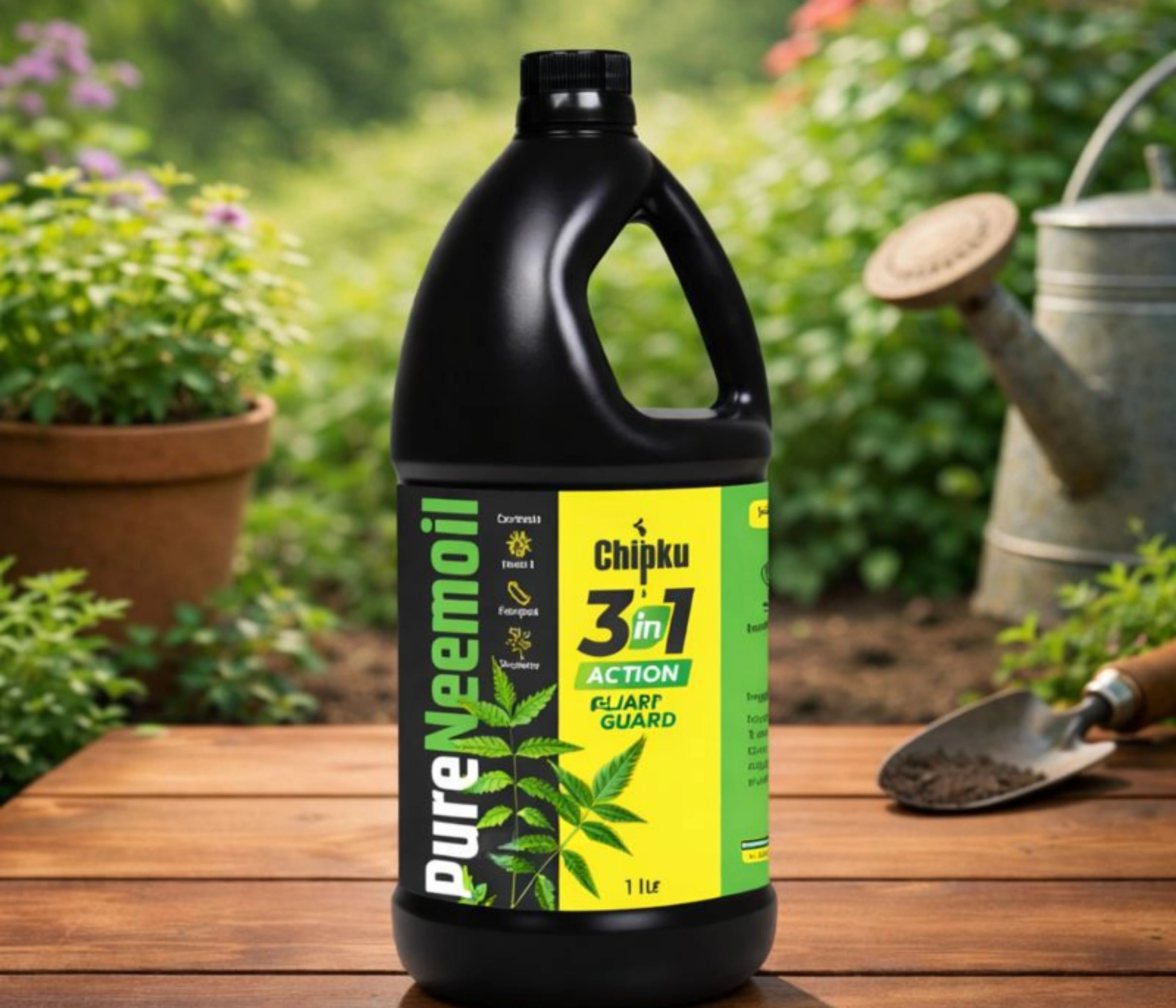 Chipku Organic Neem Oil for Plants 1 ltr