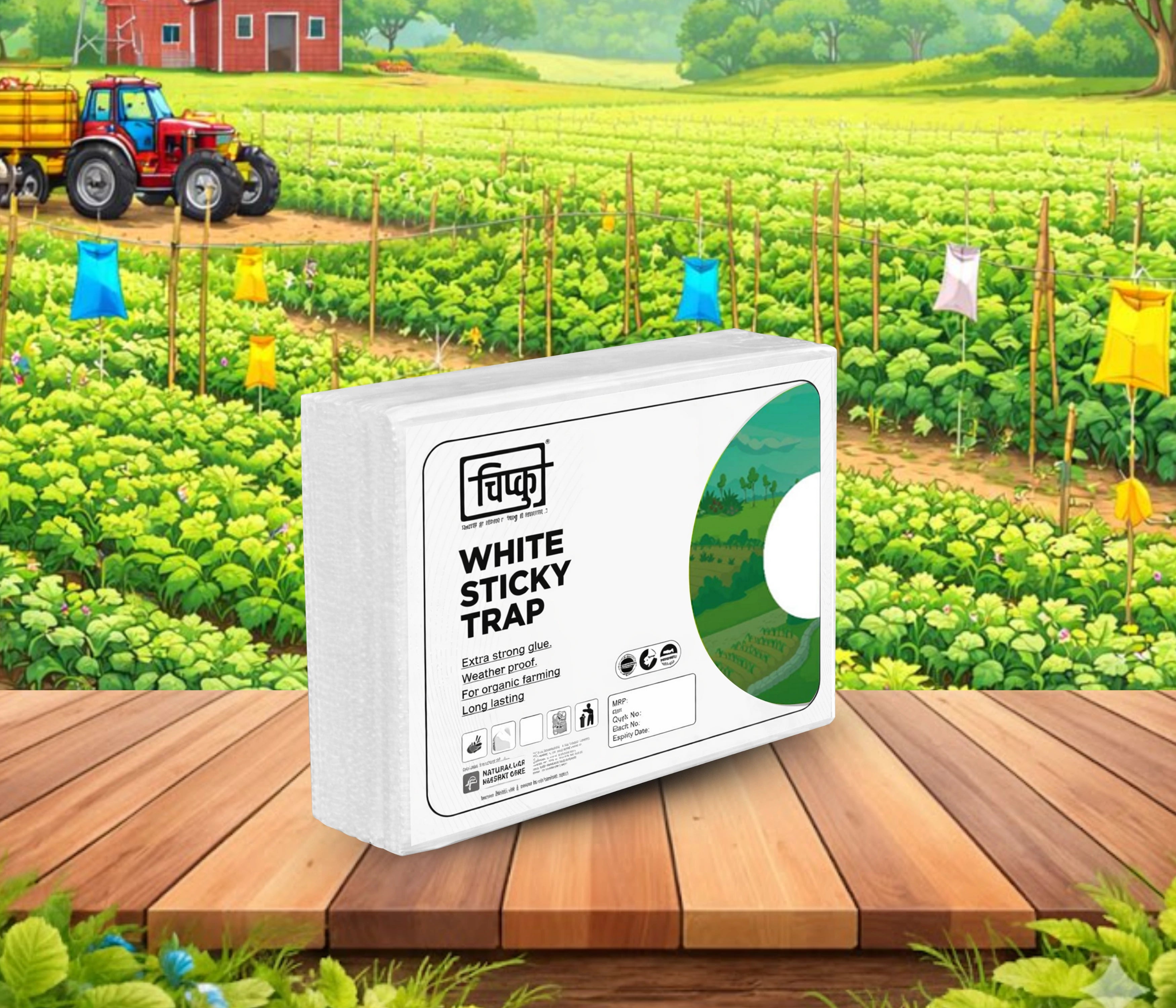 Chipku A5 White Sticky Insect Trap – Pack of 10