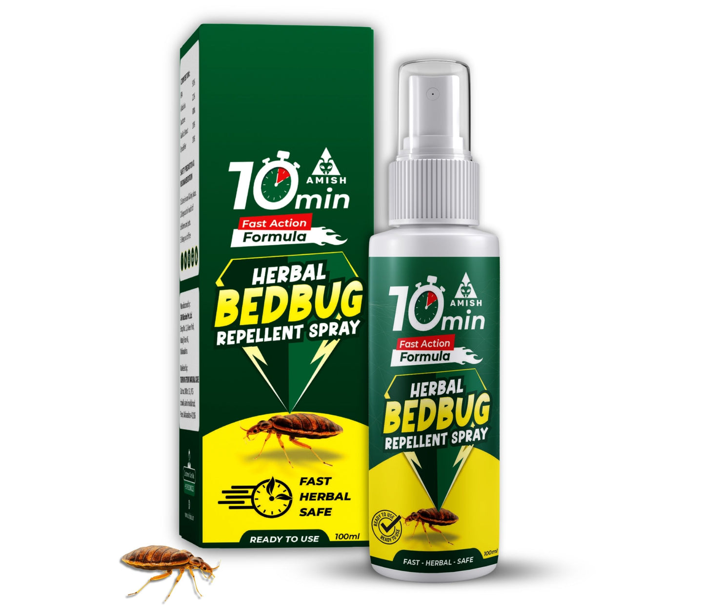 Amish Herbal Bed-Bug Repellent 100ML (PACK OF 2)