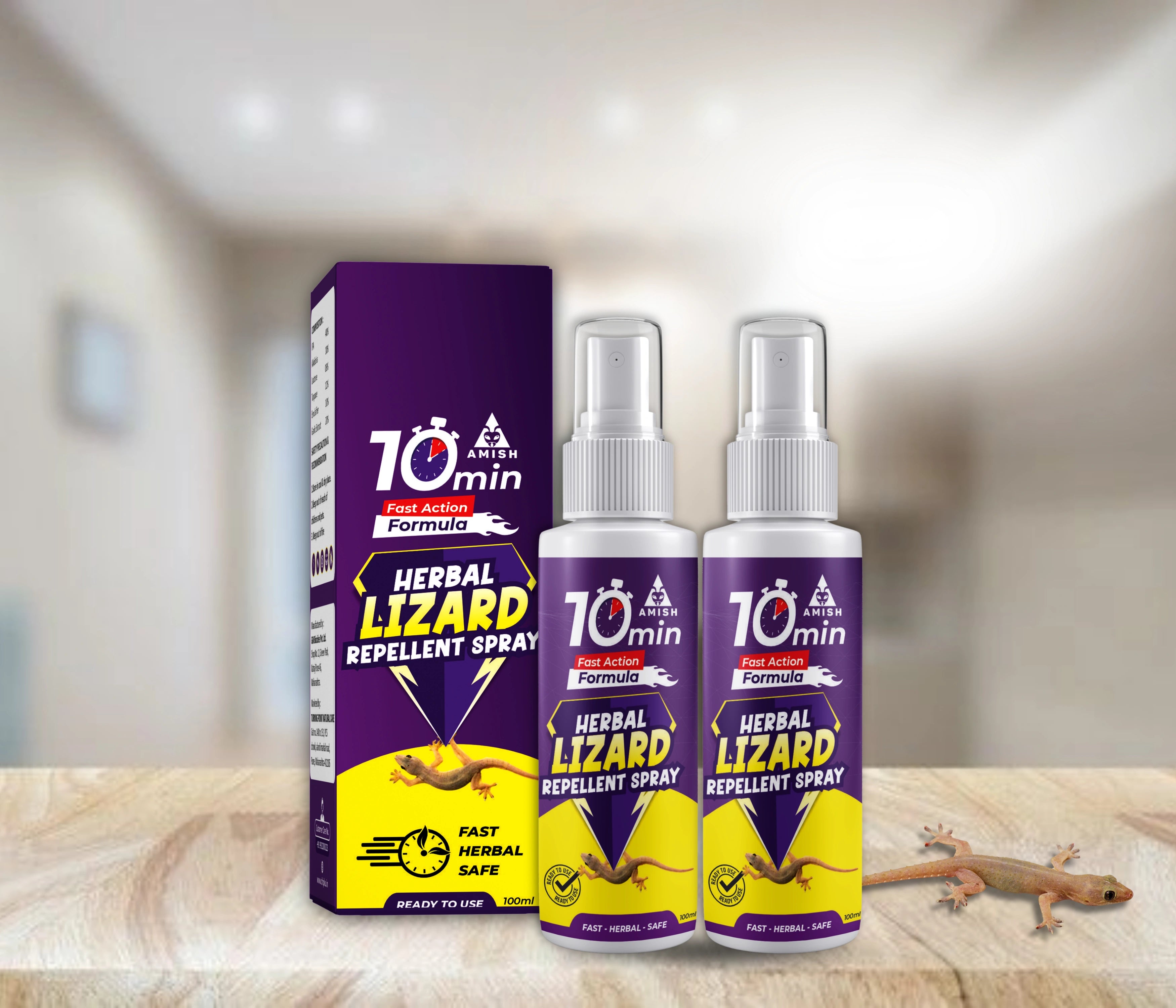 Amish Herbal Lizard Spray-100ml (Pack of 2)