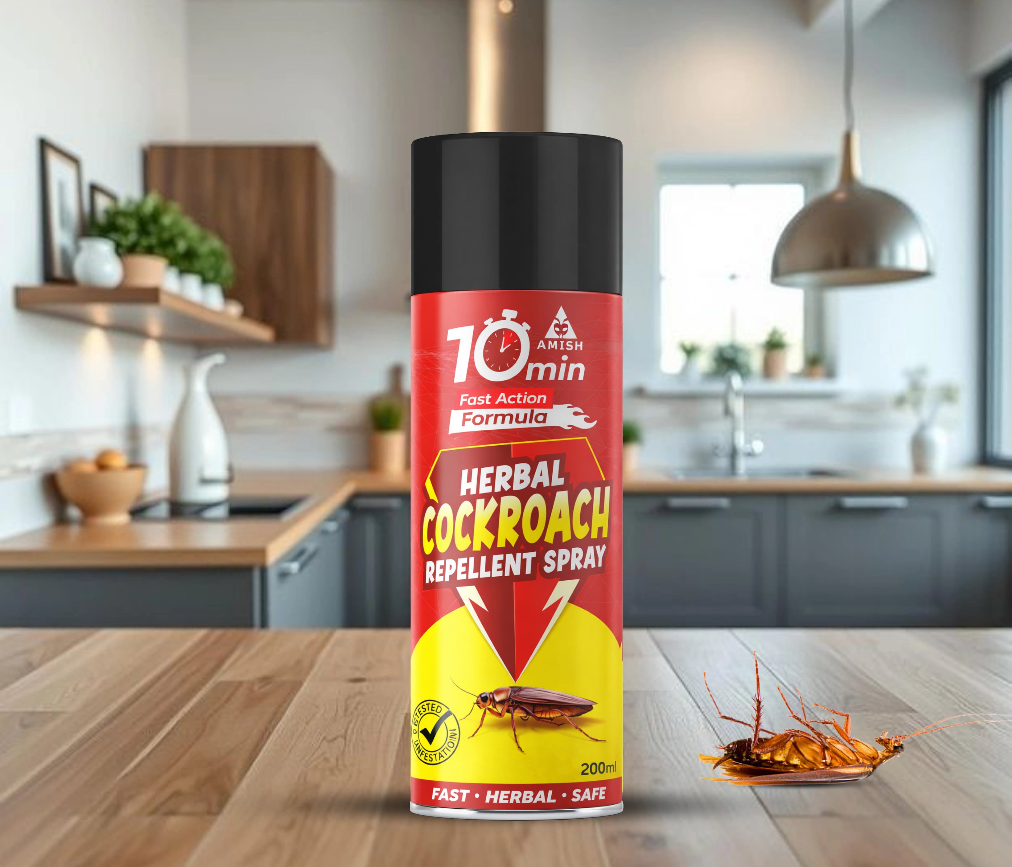 Amish Herbal Cockroach Spray Aerosol -200ml
