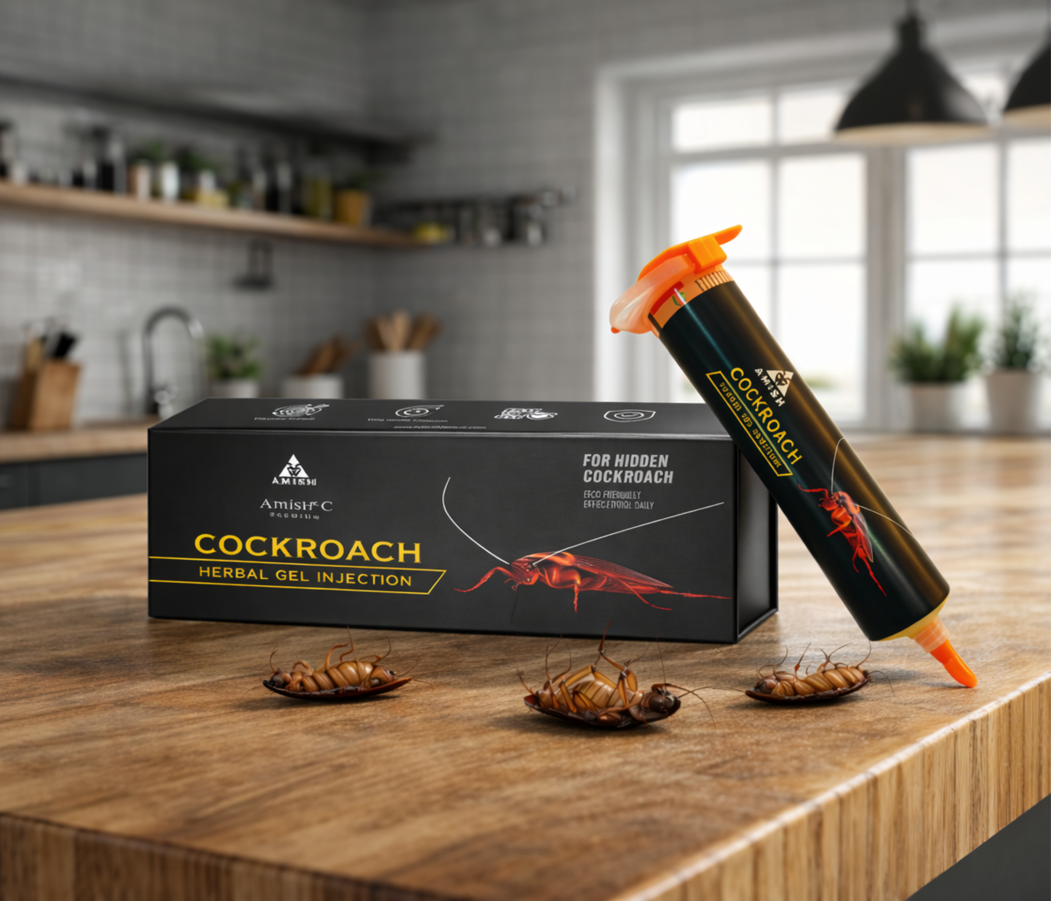 Amish Herbal Cockraoch Gel Injection-30gm