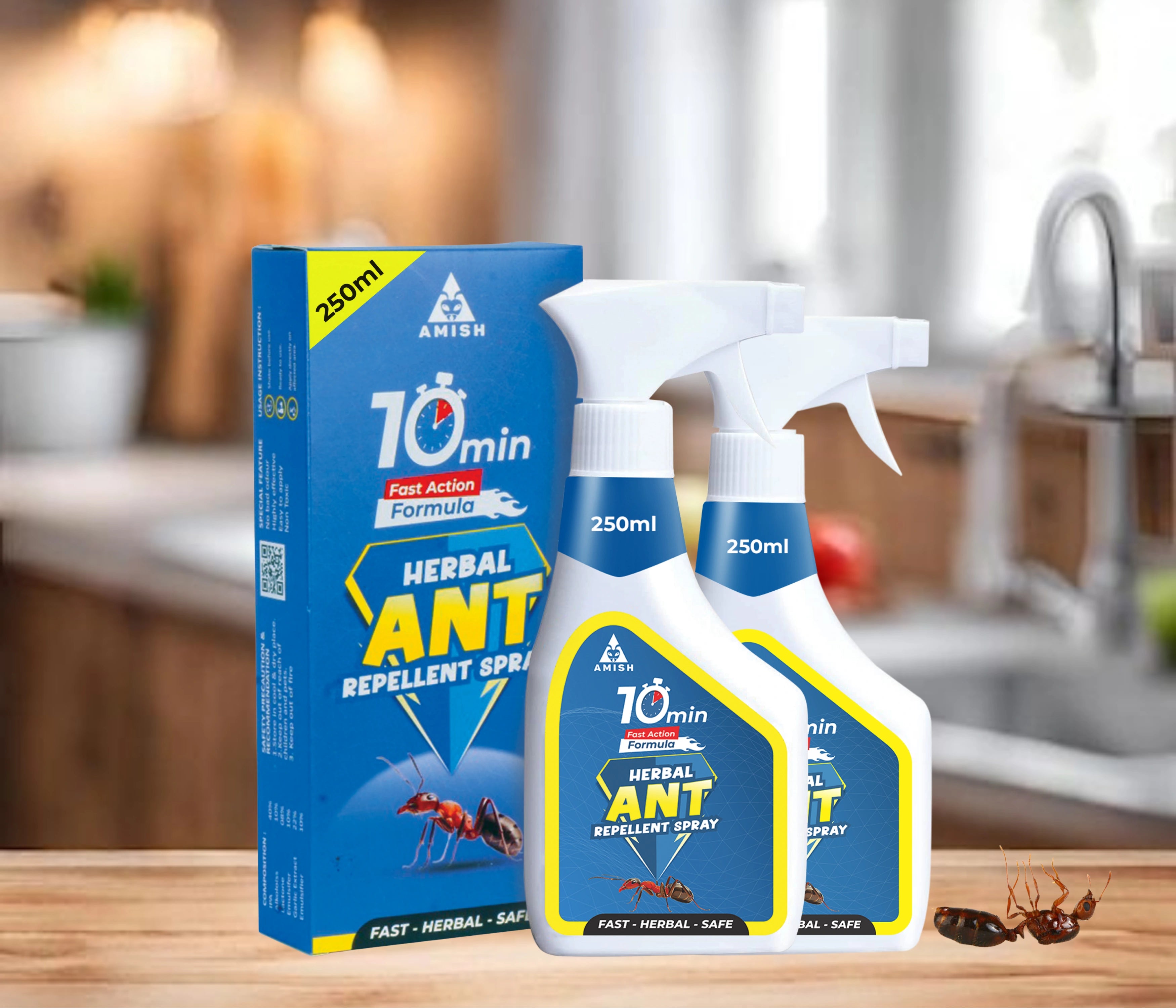Amish Herbal Ant Spray -250ml (Pack of 2)