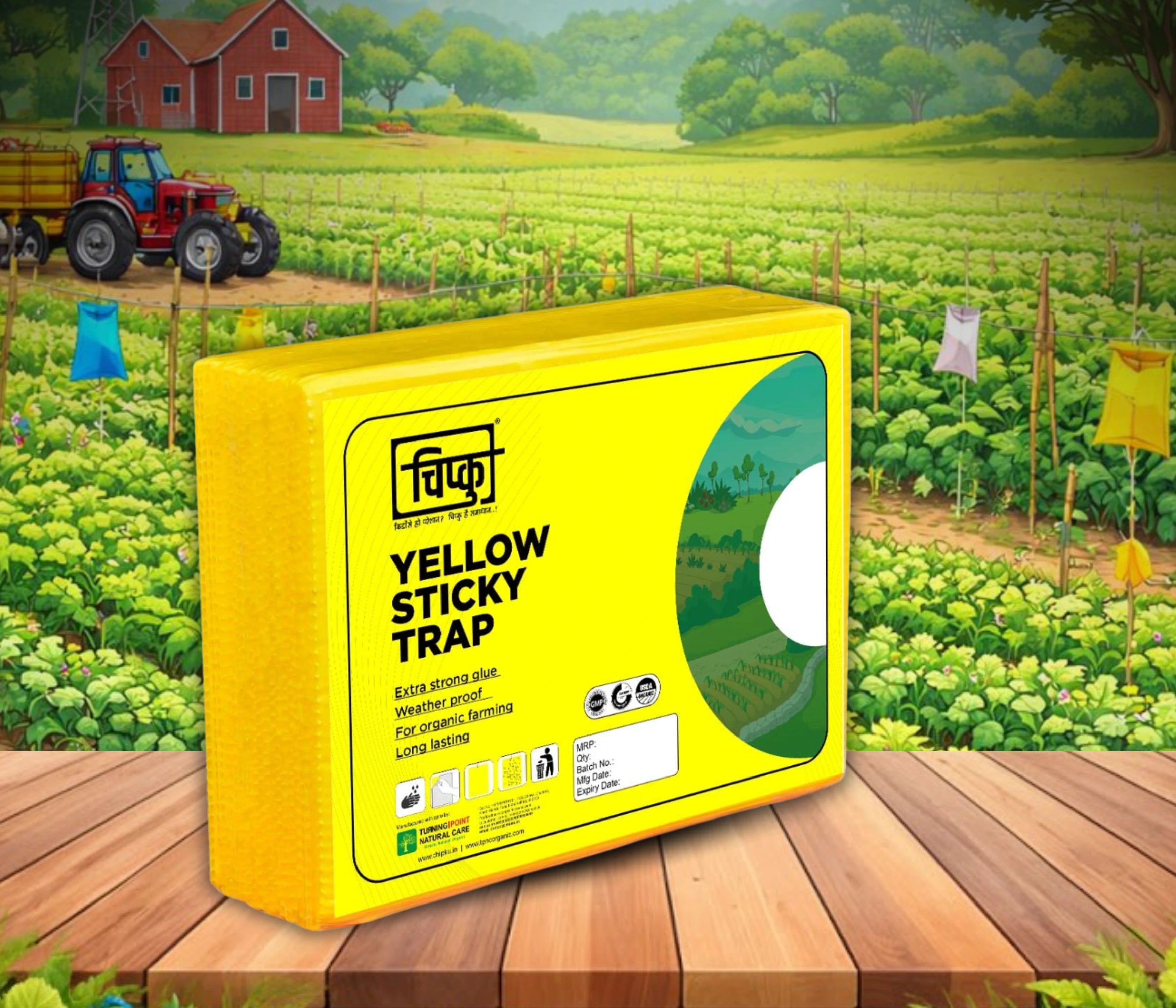 Chipku A5 Yellow Sticky Trap for Insects Pack of 10