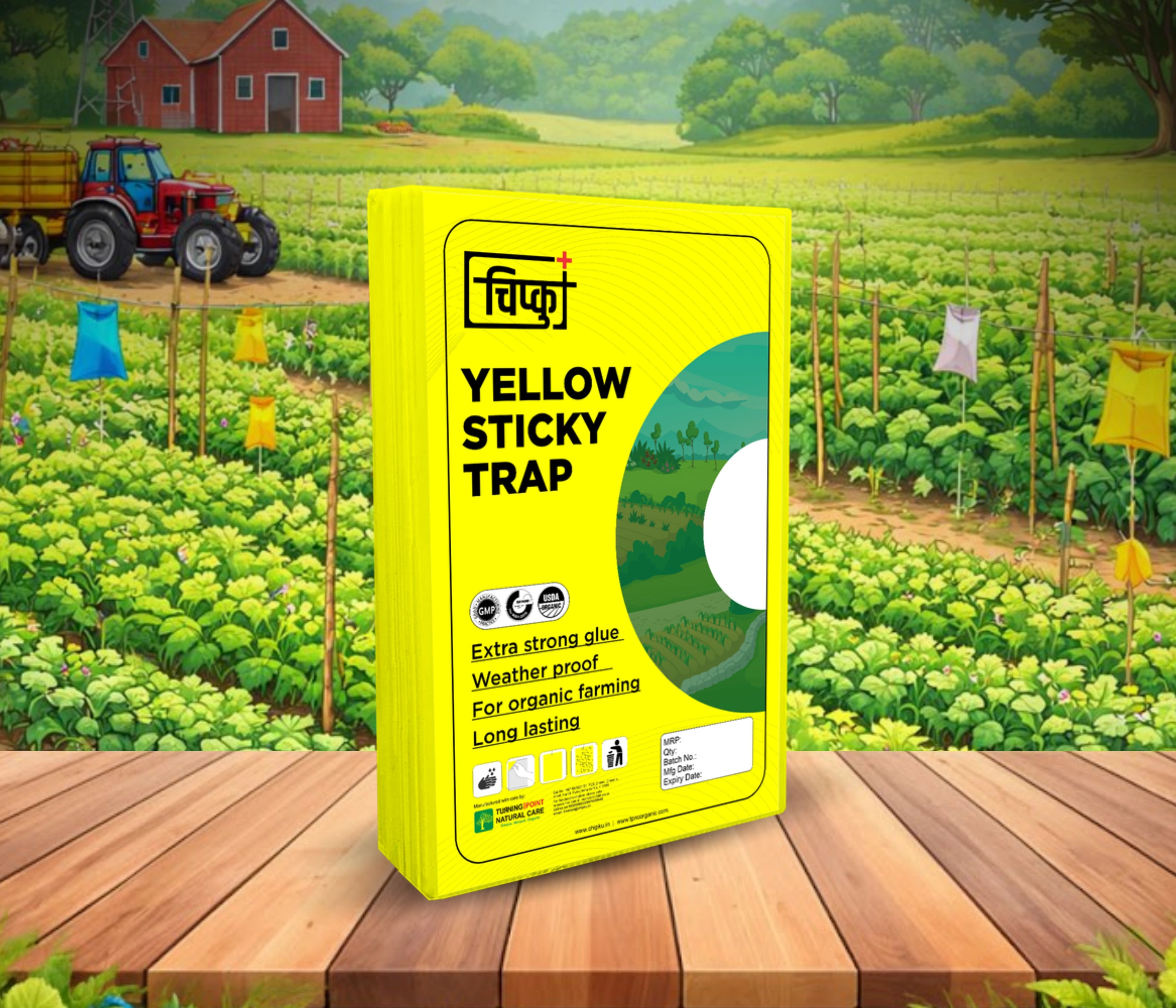 Chipku A4 Yellow Sticky Trap for Insects Pack of 25