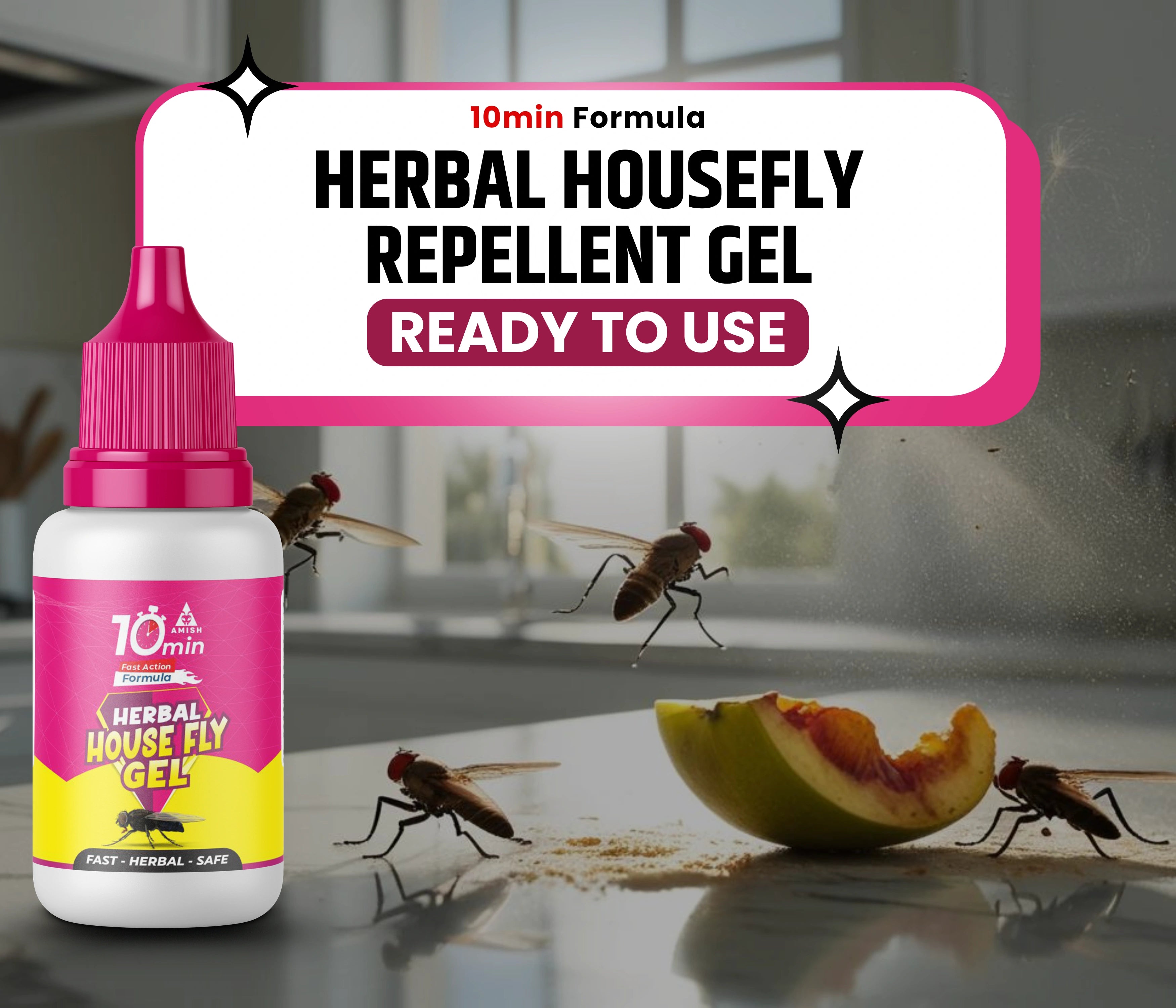 Amish Herbal Housefiy Gel 30gm (Pack of 2)