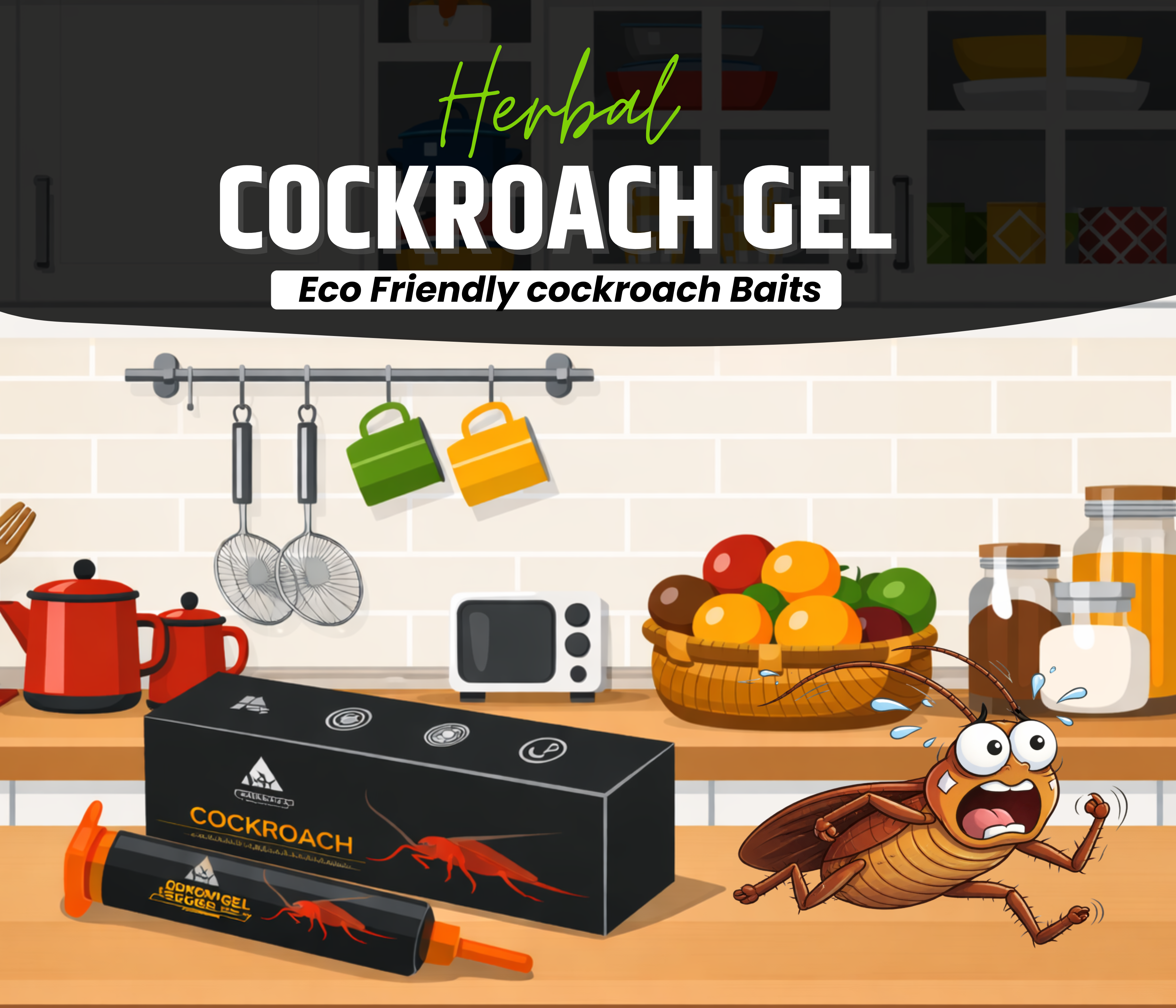 Amish Herbal Cockraoch Gel Injection-30gm