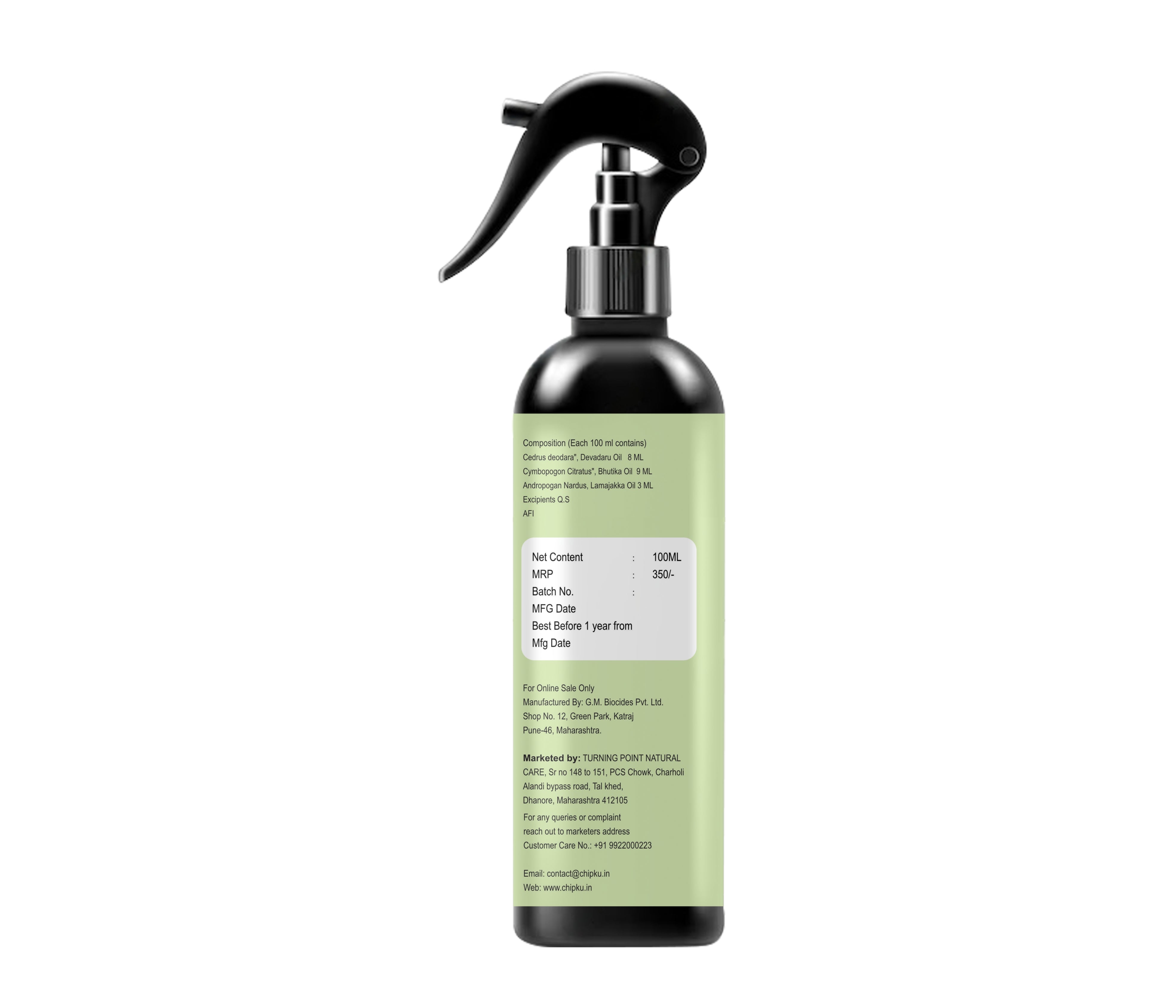 B Natural Herbal Mealy Bug Spray Natural Plant-Based Insect Spray for Mealy Bug Control