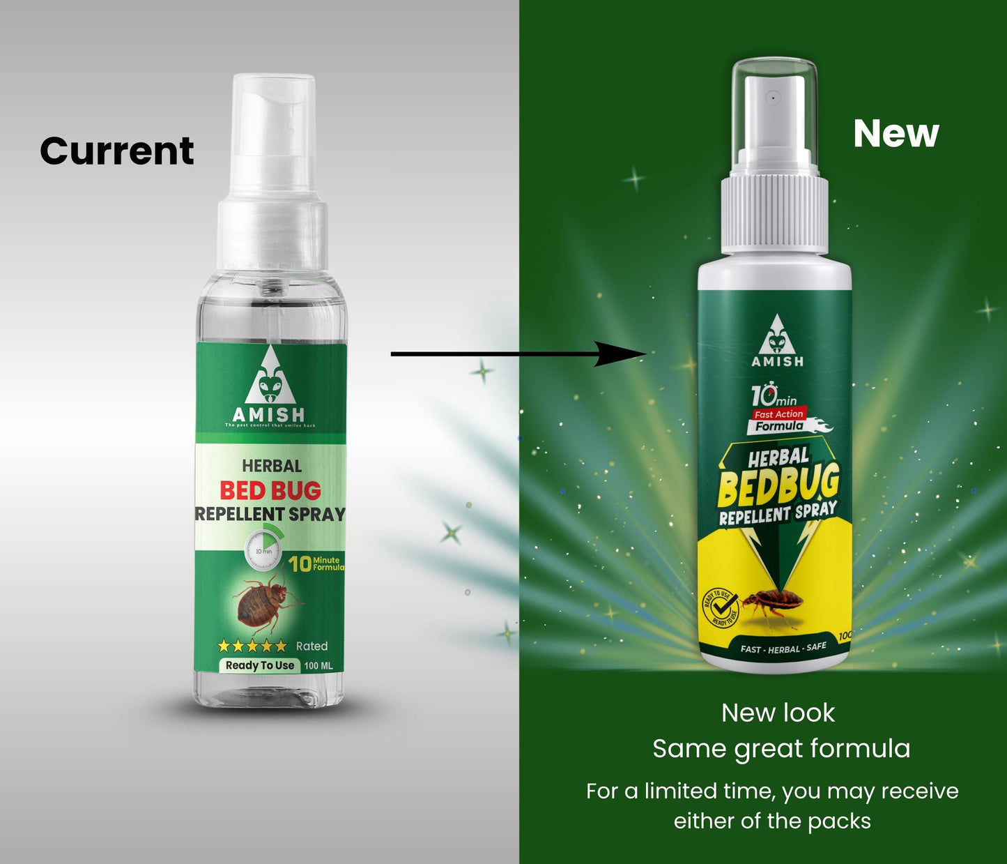 Amish Herbal Bed-Bug Repellent 100ML (PACK OF 2)