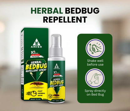 Amish Herbal Bed Bug Spray -100ml (Pack of 2)