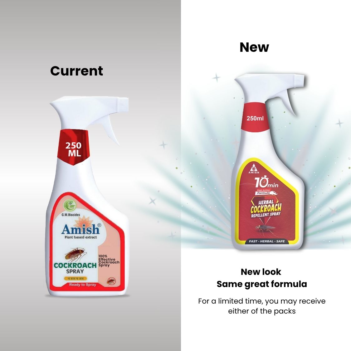 Amish- Cockroach Repellent spray for Home