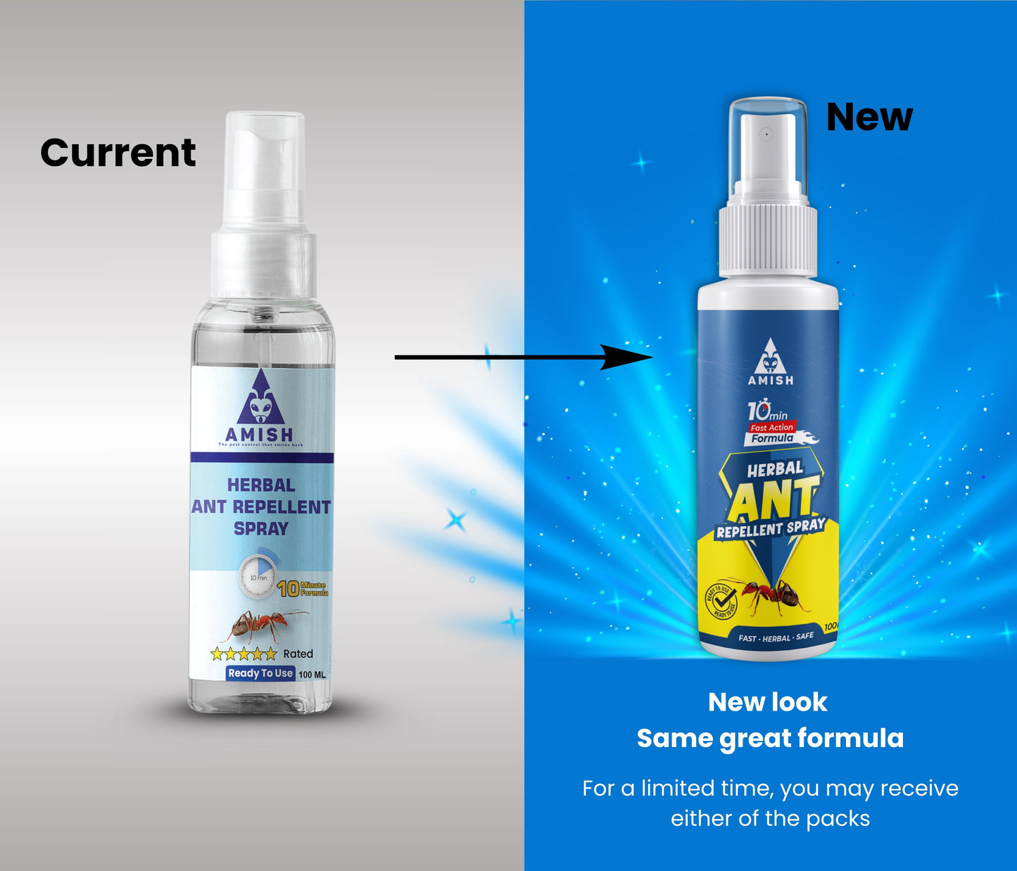 Amish Ant repellent 100ml Ready to us herbal spray for home and kitchen