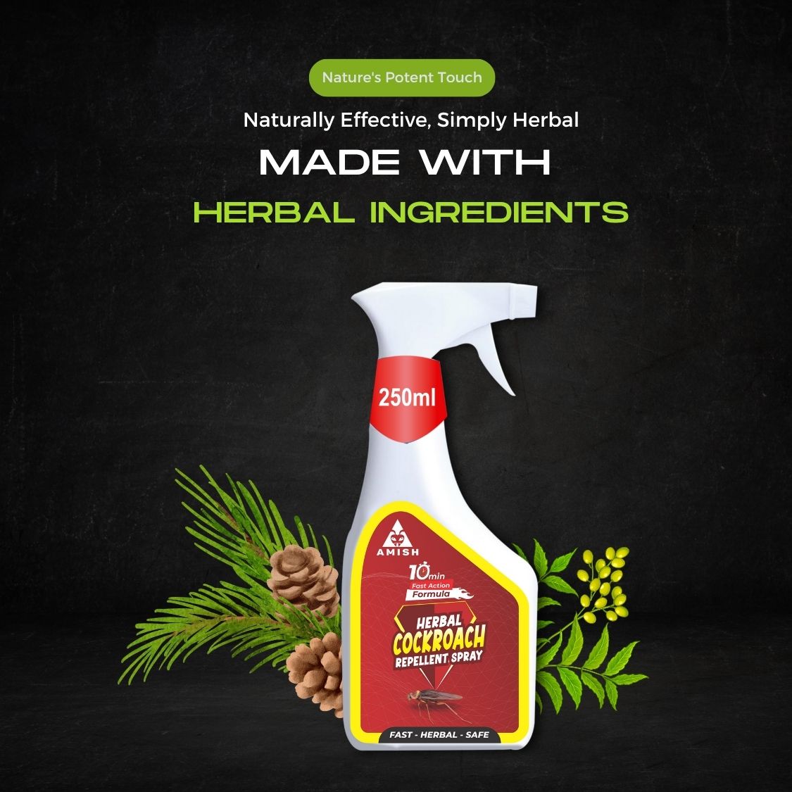 Amish- Cockroach Repellent spray for Home