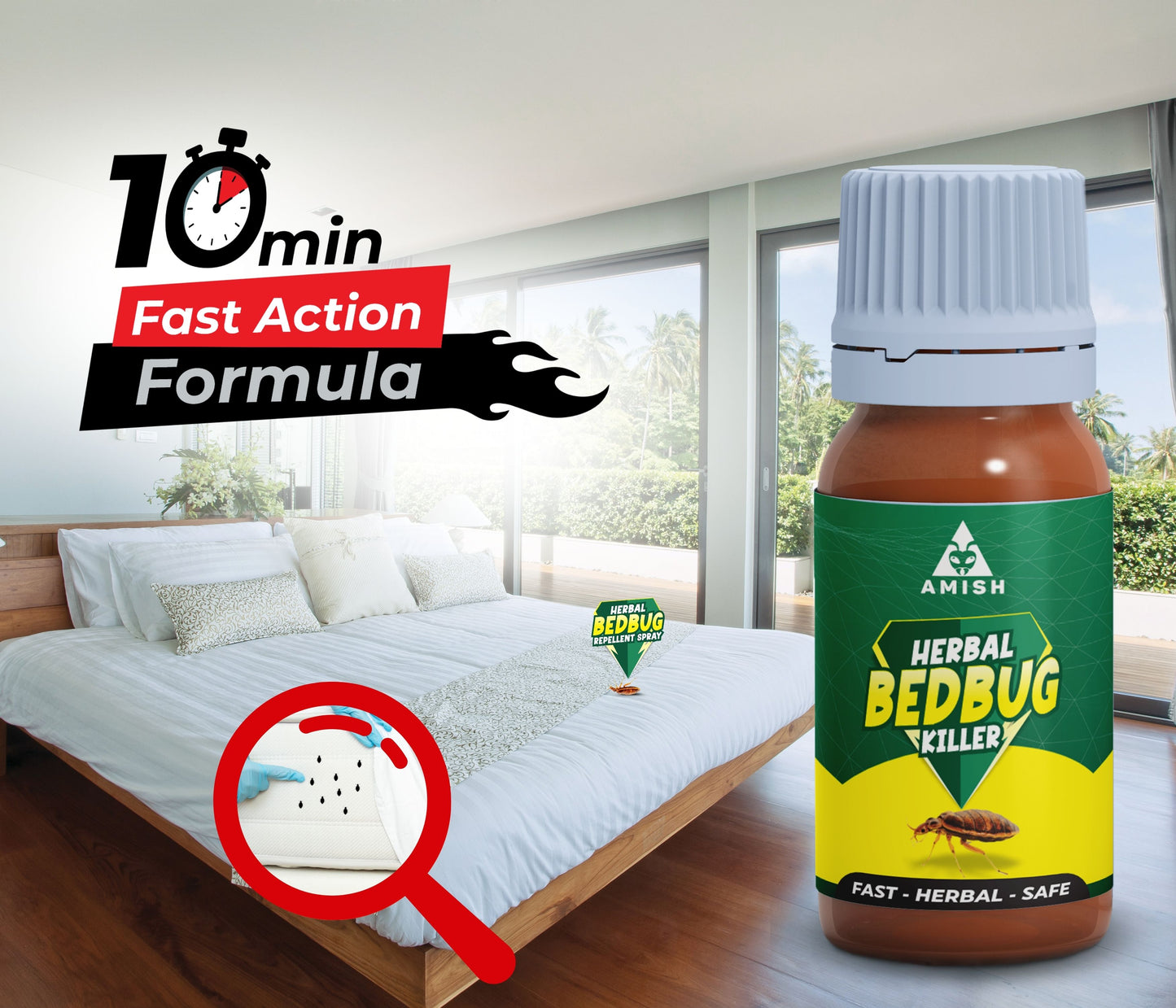 Amish Bed Bug Liquid - pack of  2 ( 30 ml )