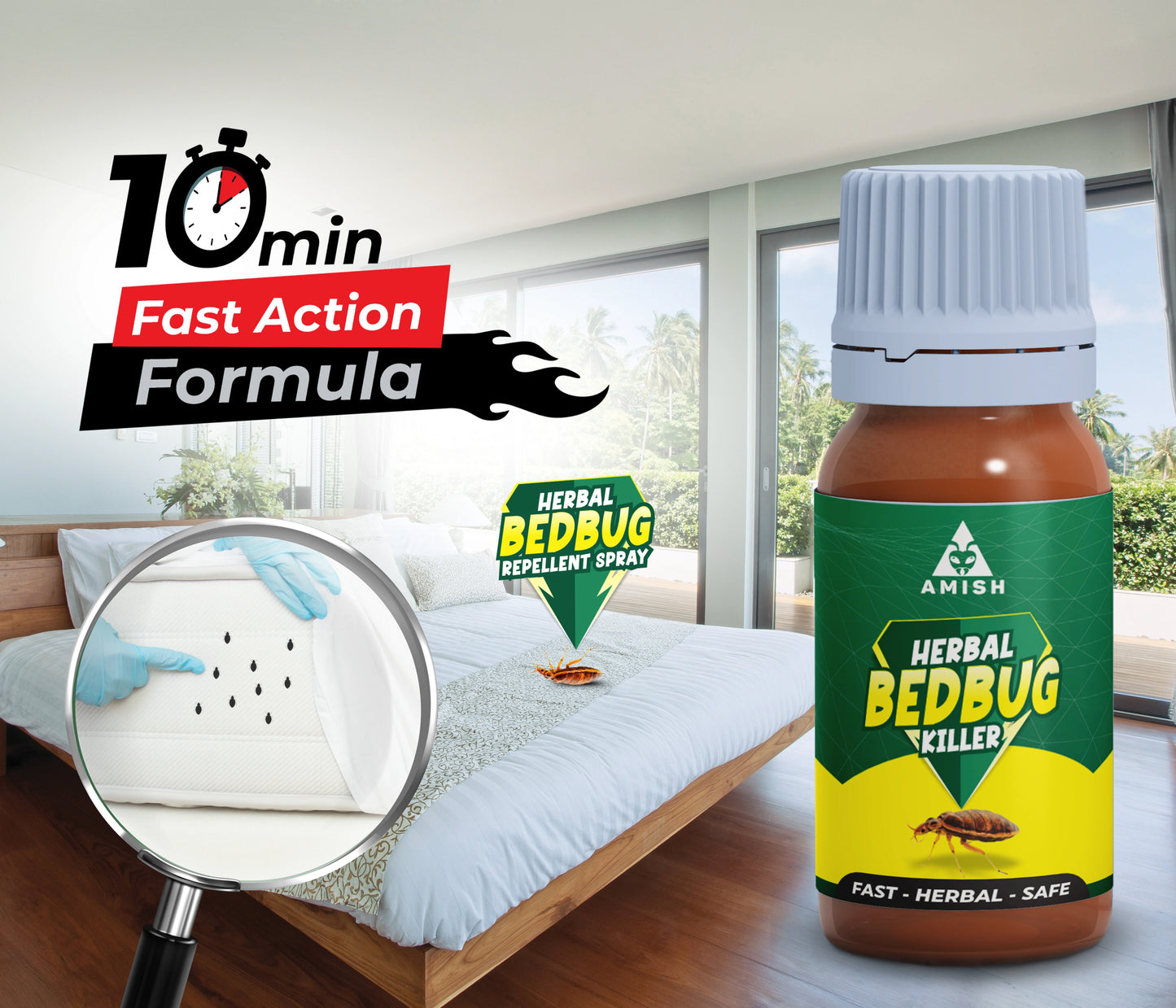 Amish Herbal Bed Bug-30ml ( Pack of 2)