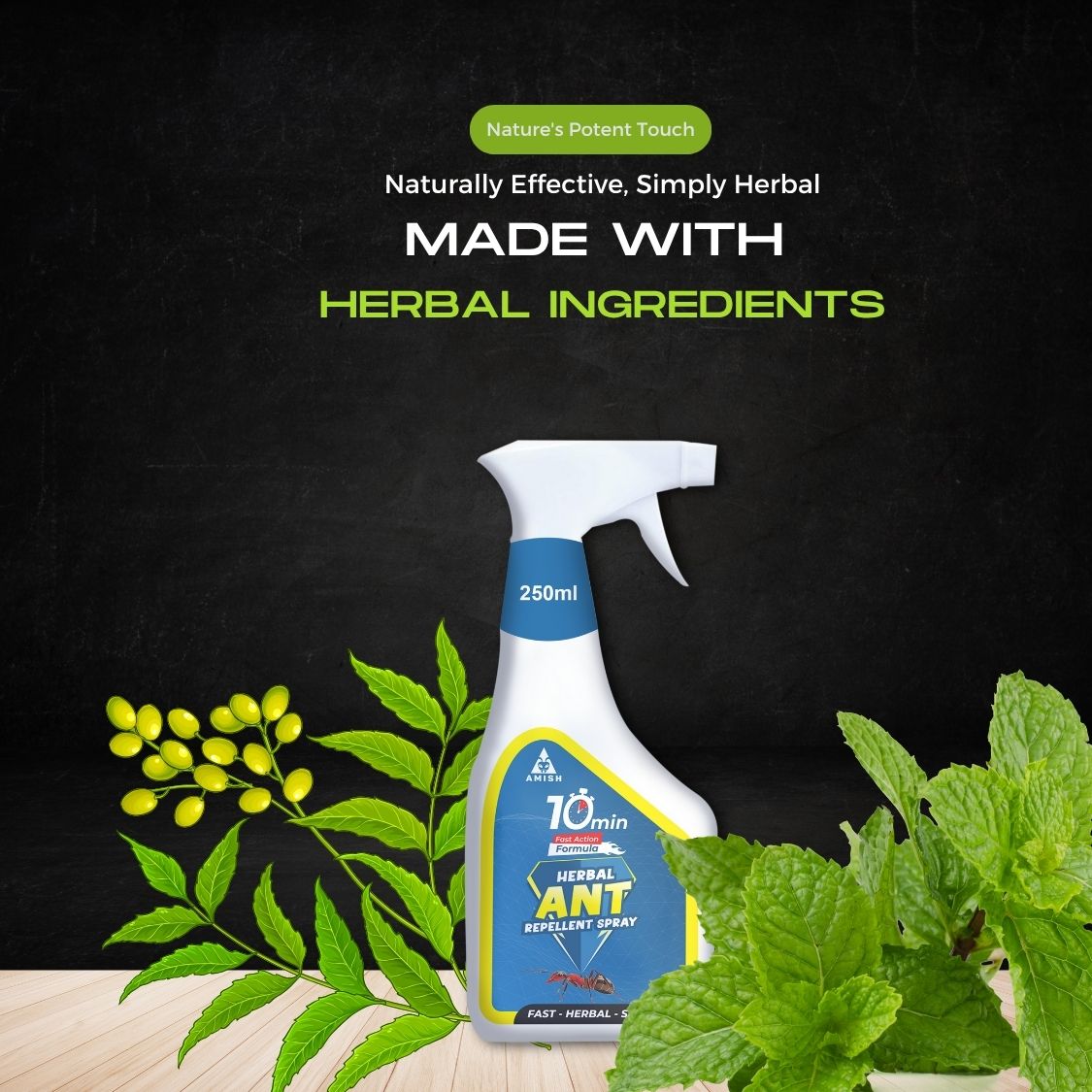 Amish A Eco-Friendly Ant Repellent Spray for Home - pack of 2