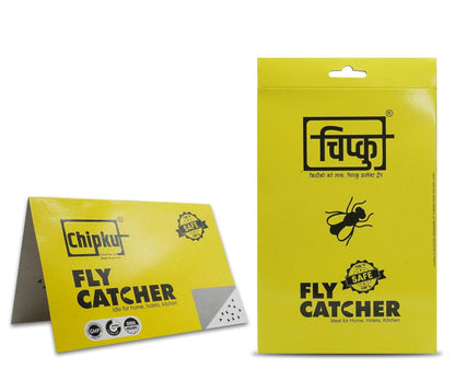 Chipku Fly Sheet for Home Glue Trap for House Fly , Sticky Fly Stick Paper Pack of 10, buy 1 get 1 free