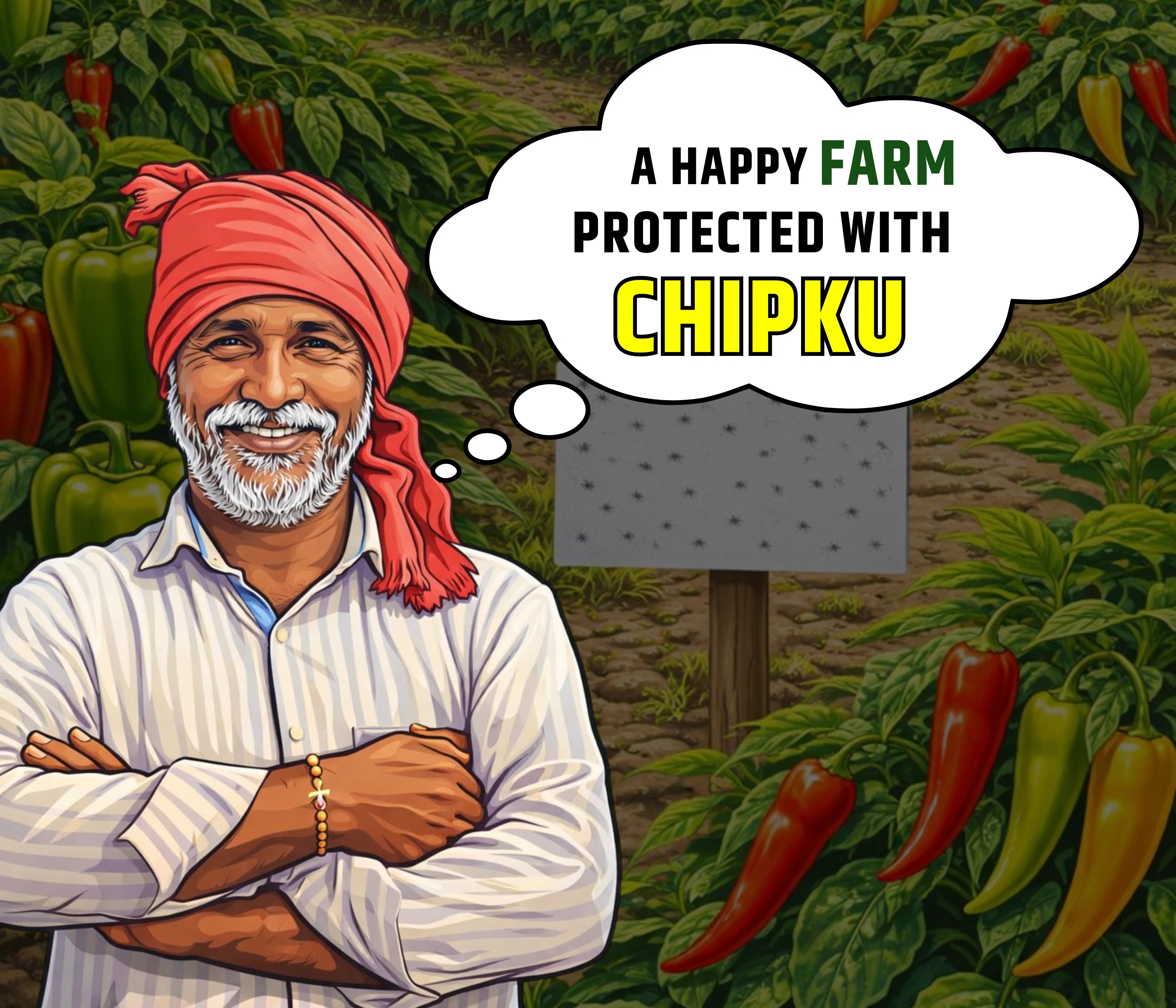 Chipku A5 White Sticky Insect Trap – Pack of 10