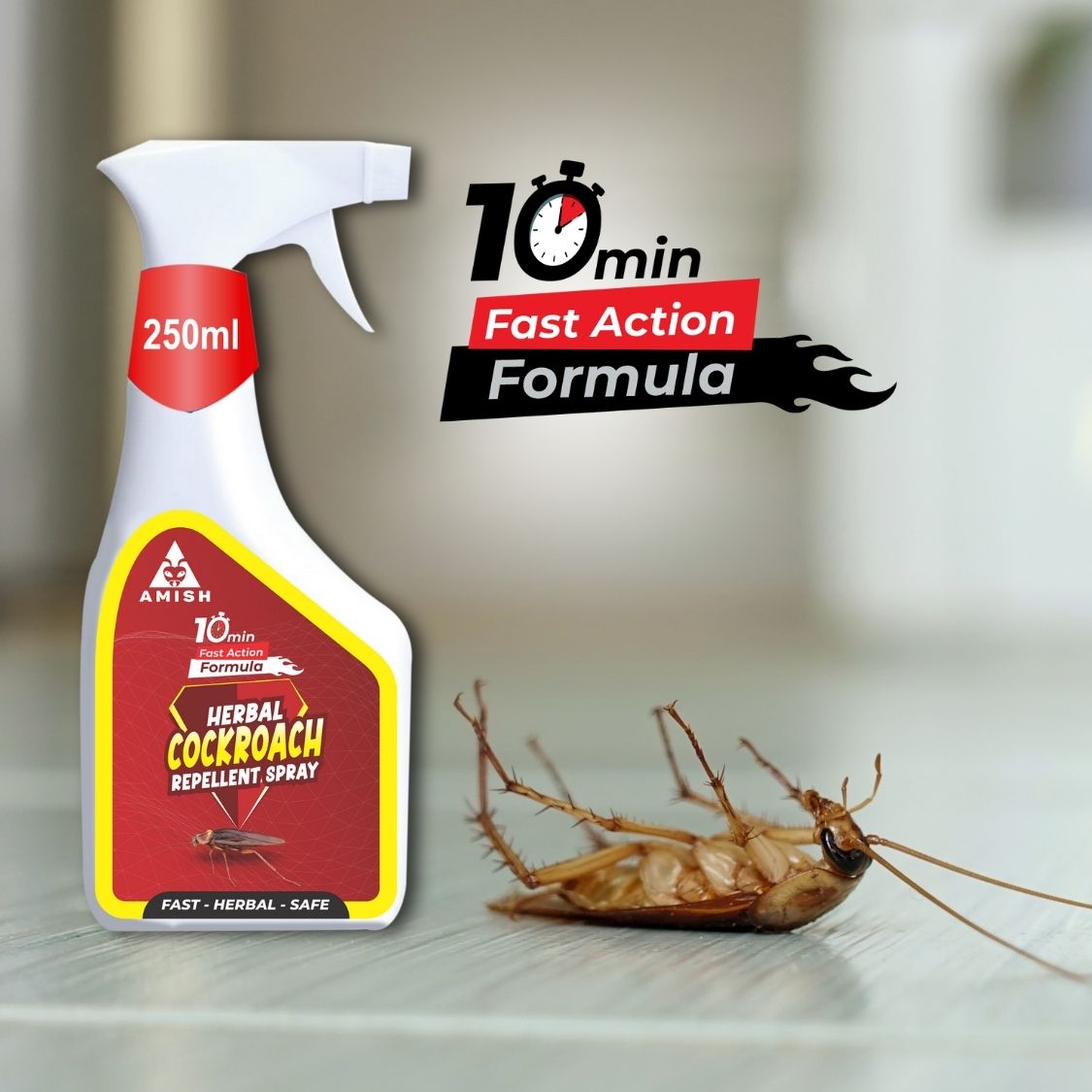 Amish- Cockroach Repellent spray for Home
