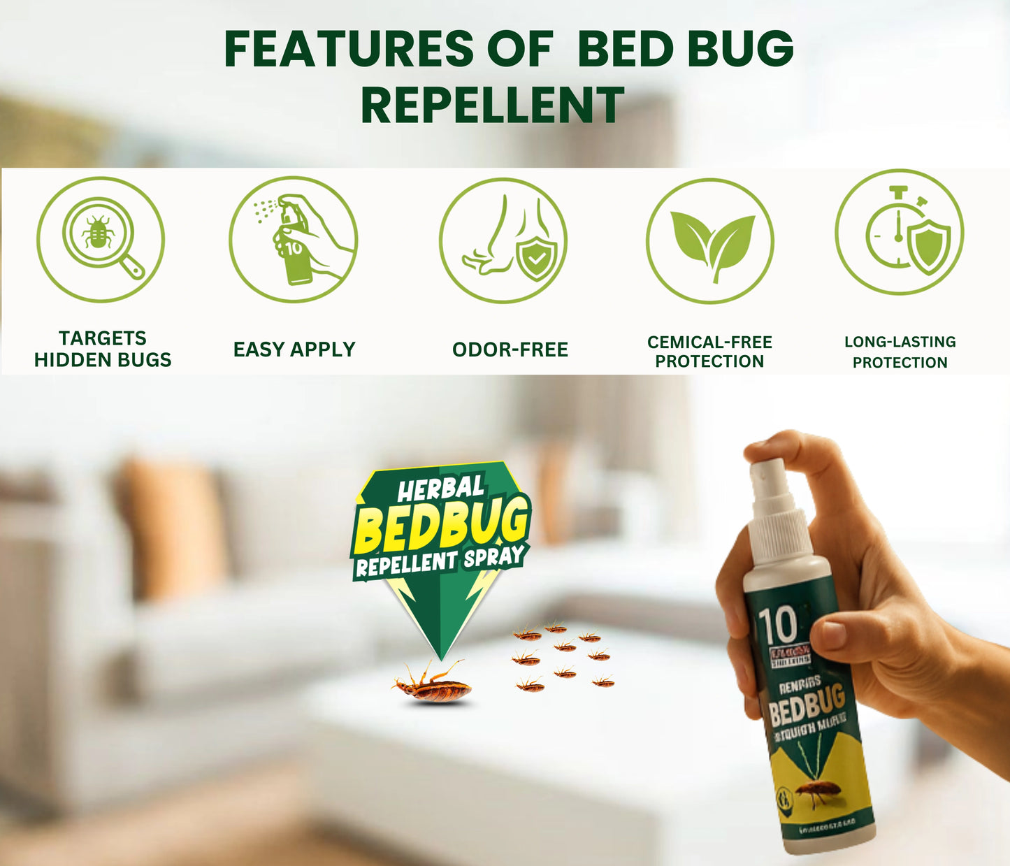 Amish Herbal Bed Bug Spray -100ml