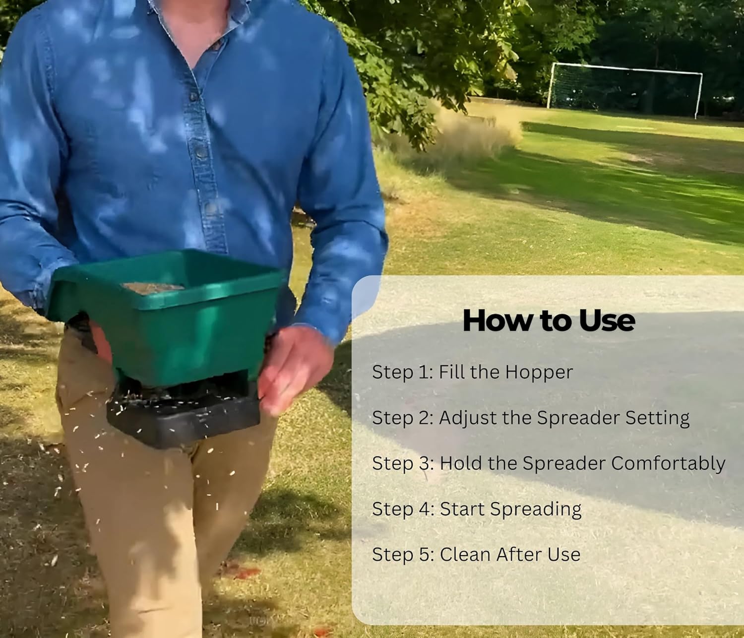 Chipku Hand Held Seed Spreader Adjustable Portable Planter Tool Fertilizers Spreader