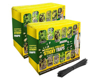 Chipku Yellow Sticky Insect Trap for Outdoor and Garden Pack of 25 Traps x 2