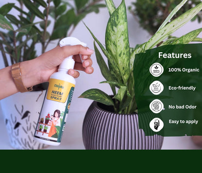 Chipku Neem oil Ready to Use 400ml Organic Cold Pressed Neem Oil Spray for Indoor and Outdoor Plants | Removes Mealybugs, Fungus and Other Pests from plants