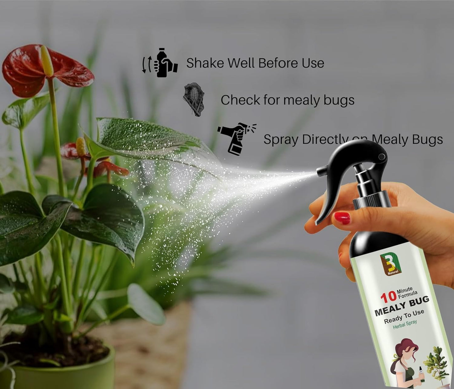 Chipku Herbal Mealy Bug Spray For Plants & Garden 200ml|