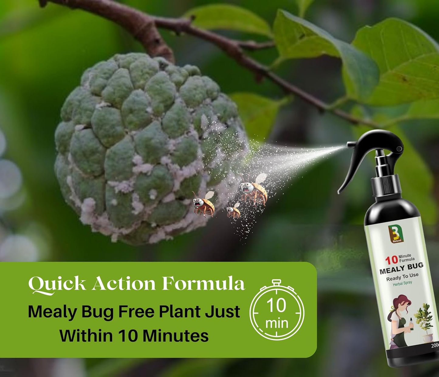 Chipku Herbal Mealy Bug Spray For Plants & Garden 200ml|