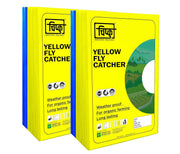 chipku Yellow+Blue Fly Catcher for Farming Gardening Sticky Trap - 25 sheet