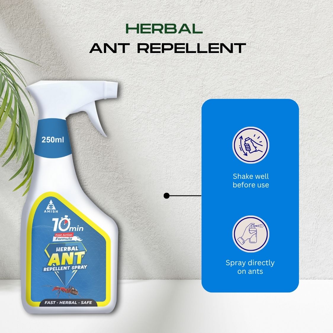 Amish A Eco-Friendly Ant Repellent Spray for Home - 250 ml