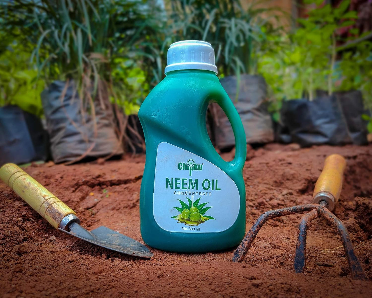 Chipku- Pure cold pressed neem oil for plants &amp; garden spray- 300 Ml