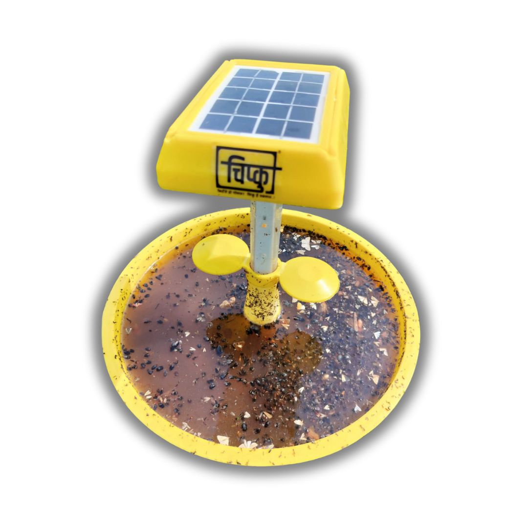 Chipku Mini Solar Insect Trap Solar Insect Killer for Farming and Gardening Outdoor use with 6 Months warrenty ( pack of 1))