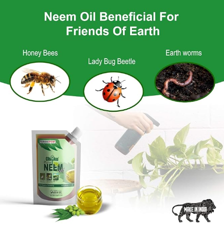 Chipku - Organic Cold Pressed Pure Neem Oil Pouch for Plants